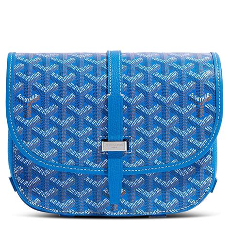 GOYARD BELVEDERE PM II REVIEW IN SKY BLUE 